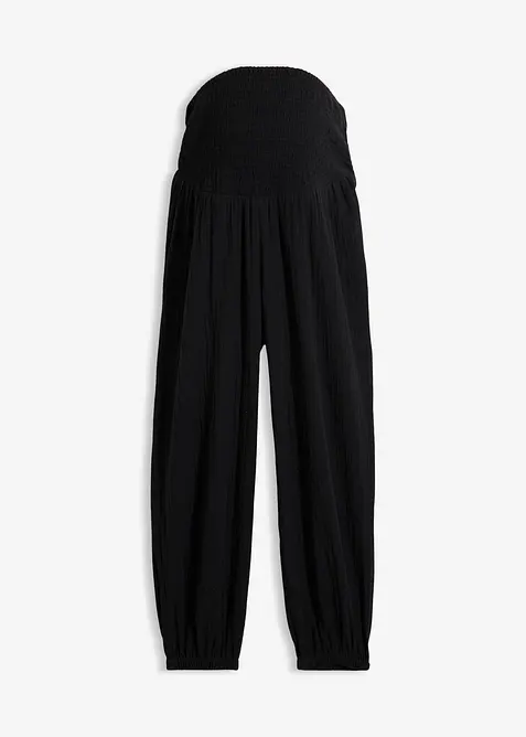 Mammabukse i 100% bomullsmusselin, bonprix