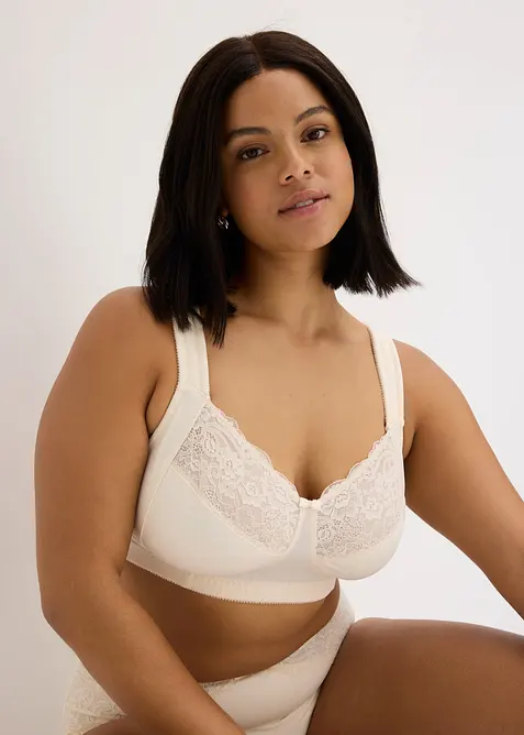 Avlastnings-BH uten spiler med vatterte skulderb&aring;nd, bonprix