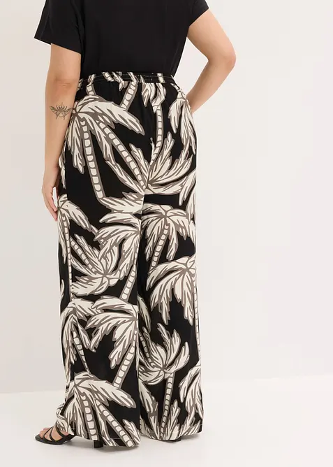 Vid bukse i lett viskose, bonprix