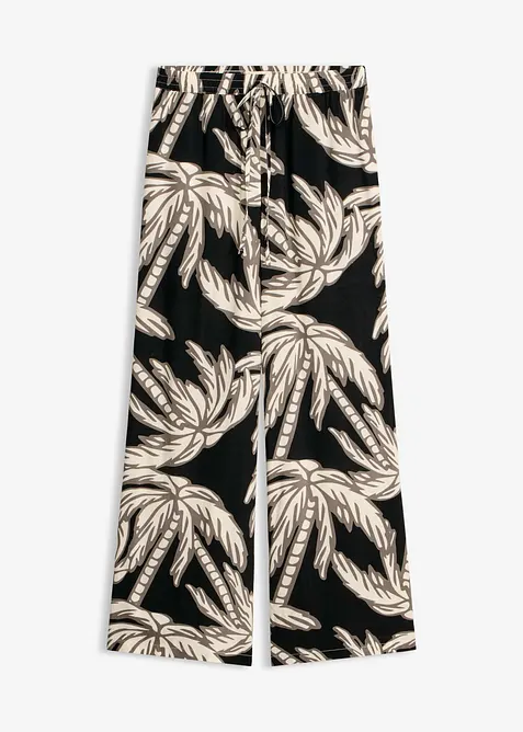 Vid bukse i lett viskose, bonprix