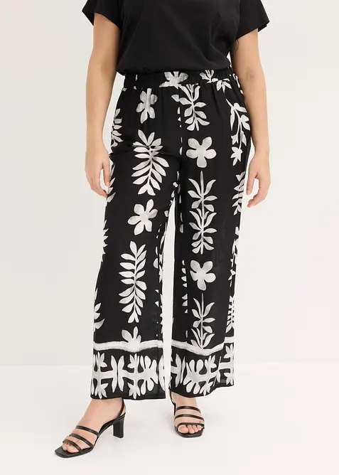 M&oslash;nstret bukse i lett viskose, bonprix