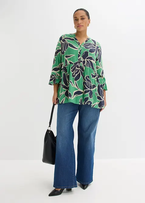 Tunikabluse i lett viskose, bonprix