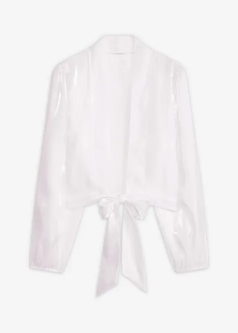 Bolero i lett tyll med knyting, bonprix