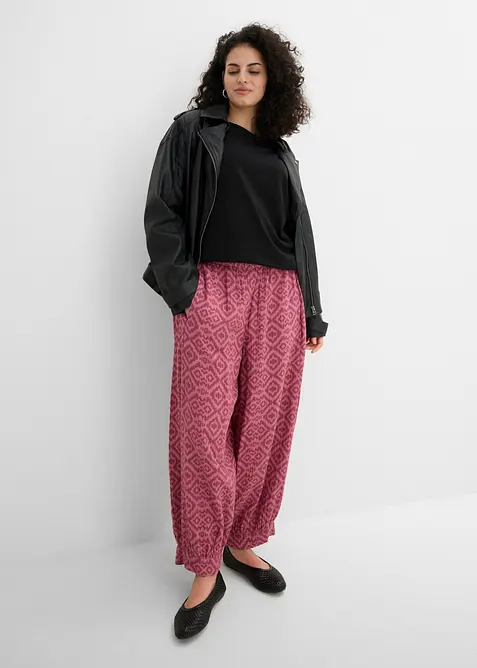 Haremsbukse i 100% bomull, bonprix