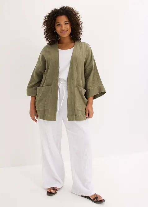 Kimono i lett musselin, bonprix