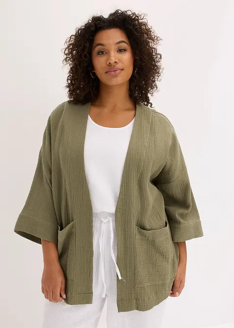 Kimono i lett musselin, bonprix
