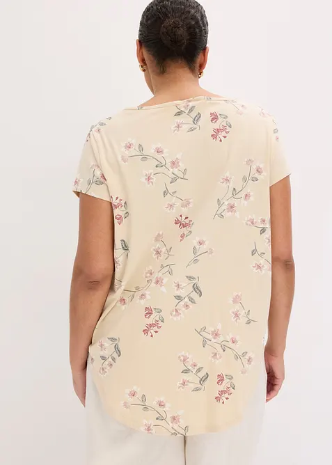 Oversized topp i bomullsmiks, bonprix