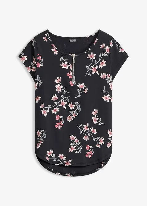 Oversized topp i bomullsmiks, bonprix