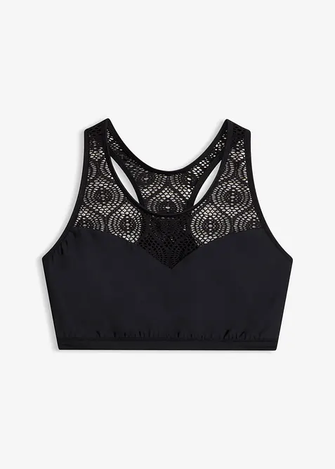 Bustier-bikinitopp med blonder, bonprix
