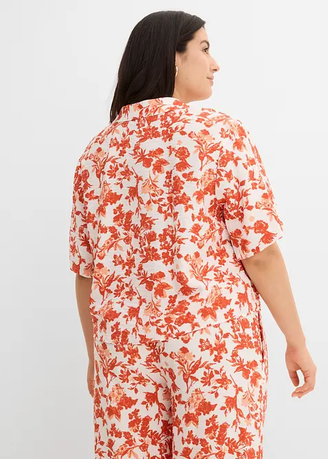 Kortermet bluse i myk viskosemiks, bonprix