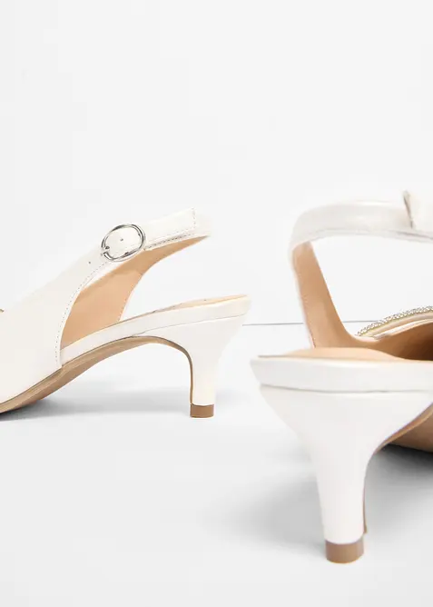 Slingbacks med glitterstener, bonprix