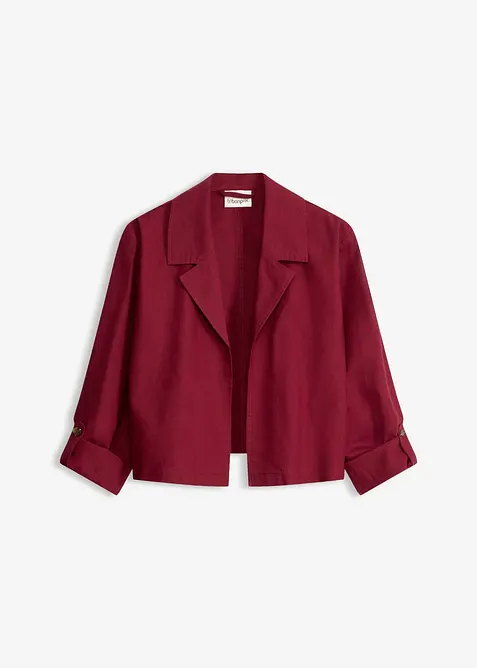 Blusejakke i linmiks, bonprix