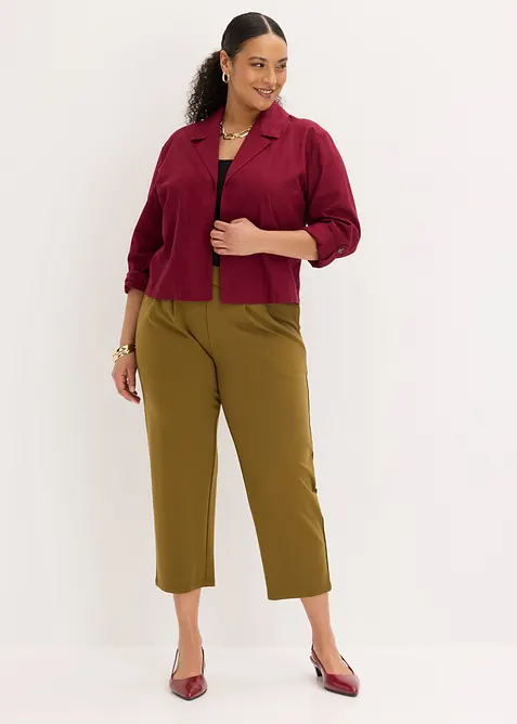 Blusejakke i linmiks, bonprix