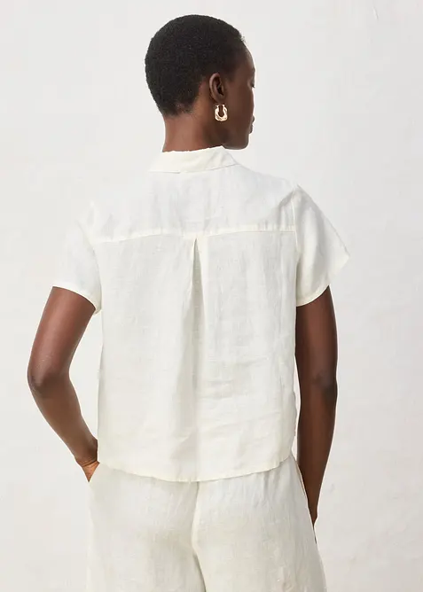 Vid, kortermet linskjorte, bonprix