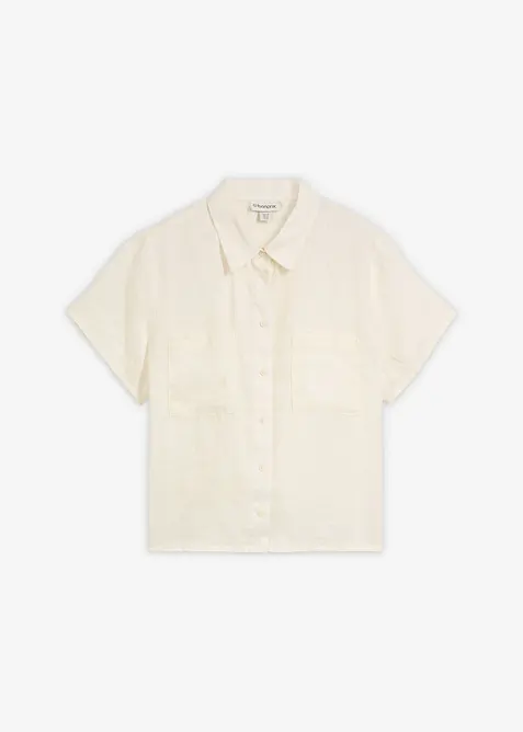 Vid, kortermet linskjorte, bonprix