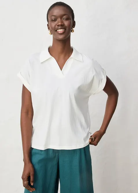 Vid topp med lin og krage, bonprix