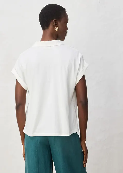 Vid topp med lin og krage, bonprix