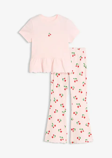 Topp og utsvingt leggings (2-delt sett), bonprix