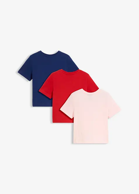 T-skjorte i 100% &oslash;kologisk bomull (3-pack), bonprix