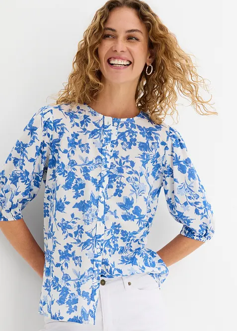 Bluse i 100% bomull, bonprix