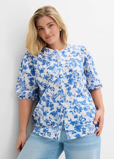 Bluse i 100% bomull, bonprix