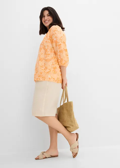 Tunikabluse av viskosemiks, bonprix