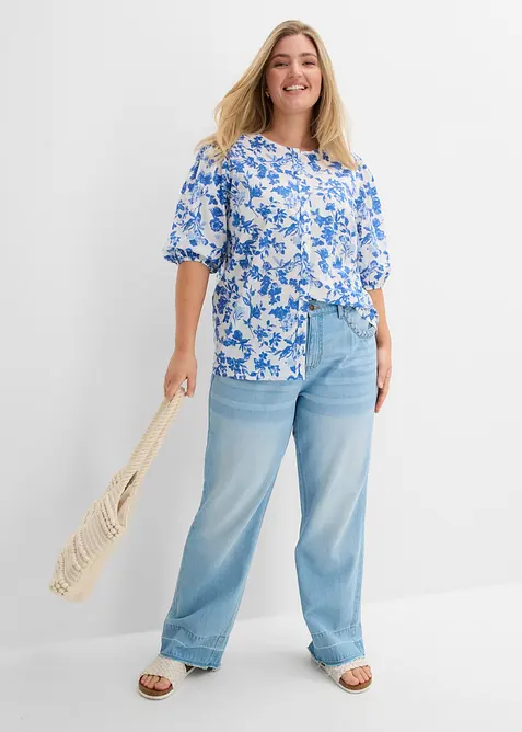 Bluse i 100% bomull, bonprix