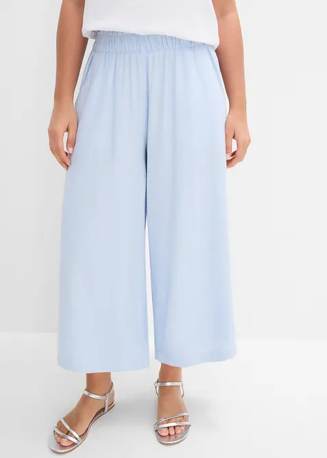 Vid bukse i linmiks, bonprix