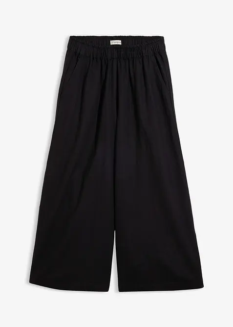 Vid bukse i linmiks, bonprix