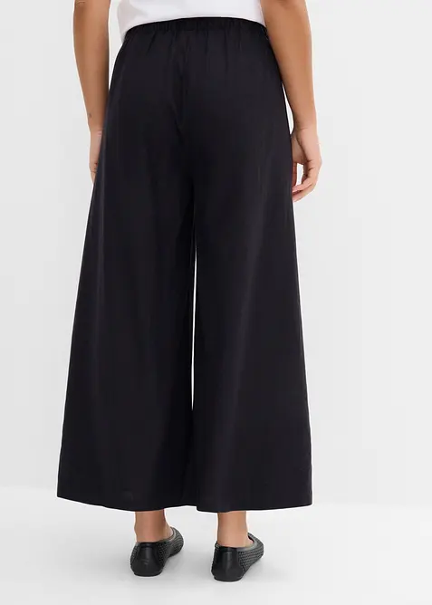 Vid bukse i linmiks, bonprix