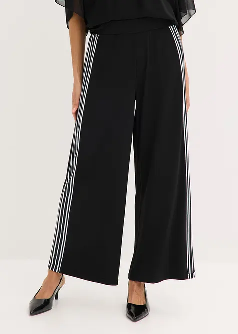 Jerseybukse med striper langs siden, bonprix