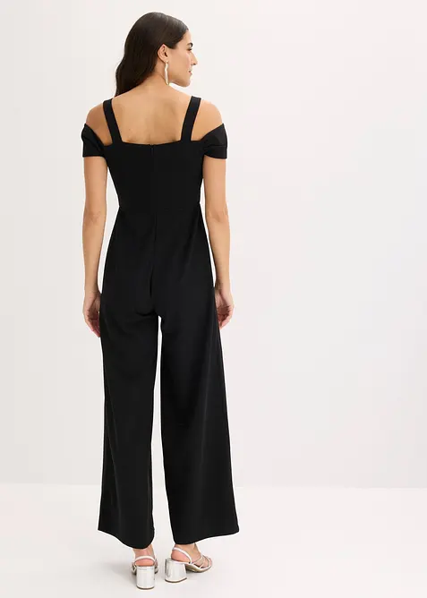 Jumpsuit i strukturert krepp, bonprix