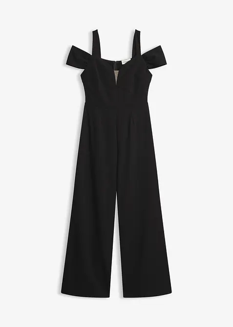 Jumpsuit i strukturert krepp, bonprix