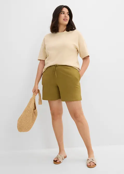 Sweatshorts med &oslash;kologisk bomull, bonprix