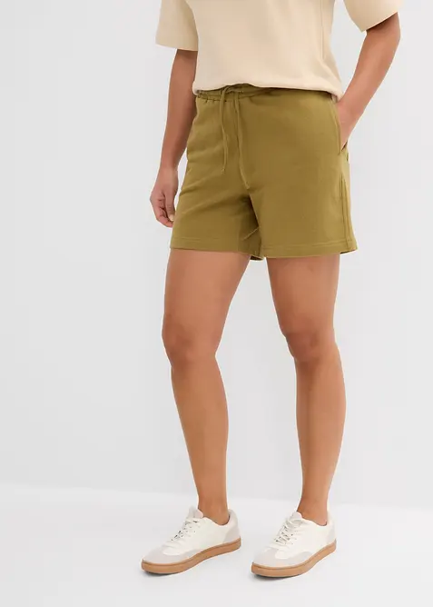 Sweatshorts med &oslash;kologisk bomull, bonprix