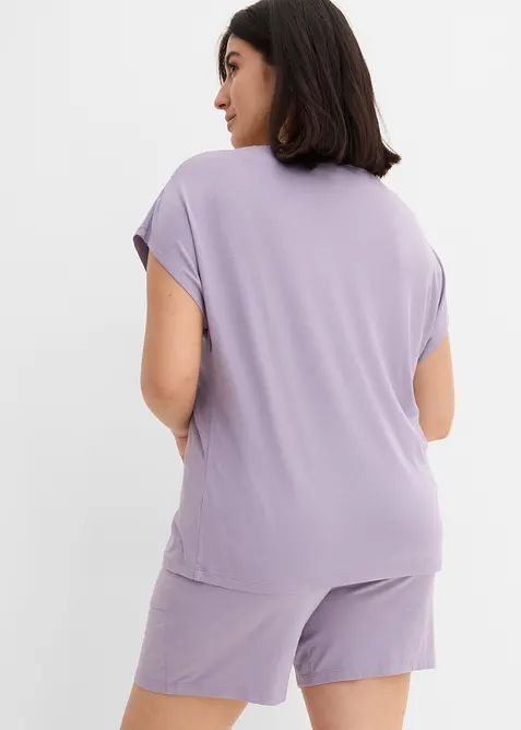 Topp og shorts i myk viskosemiks (2 deler), bonprix