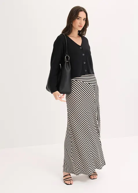 Jerseyskj&oslash;rt i viskosemiks, bonprix