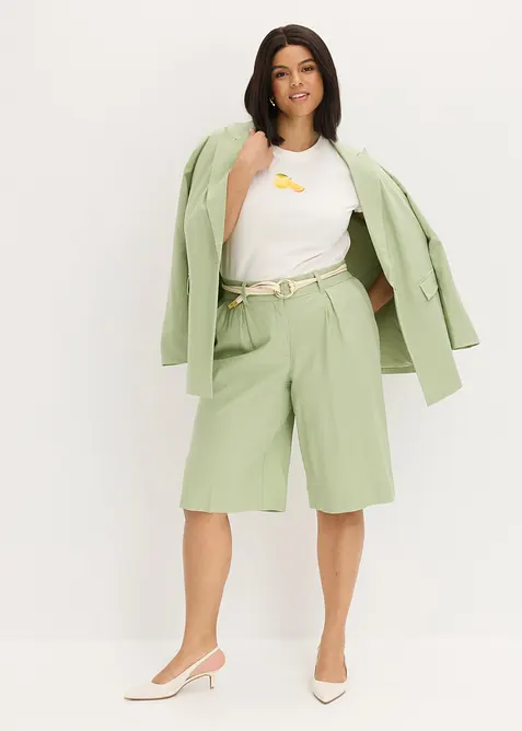 Topp i bomull med elastan, bonprix