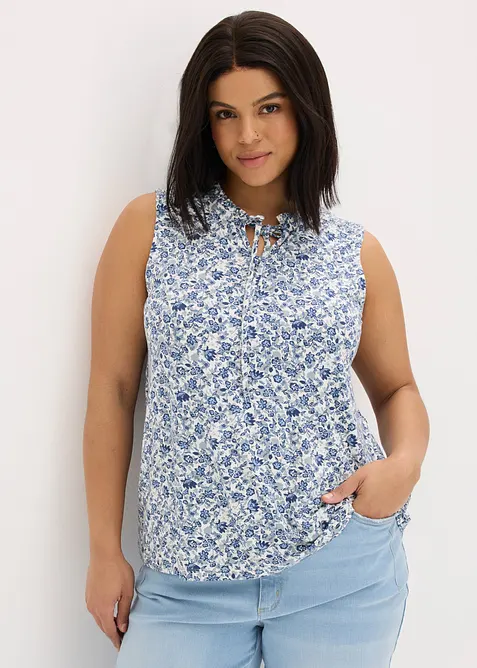 Jerseytopp i viskosemiks, bonprix