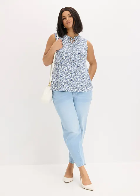 Jerseytopp i viskosemiks, bonprix