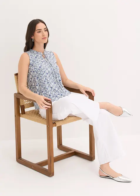 Jerseytopp i viskosemiks, bonprix