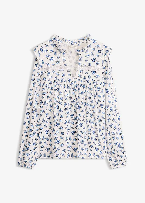 Langermet topp i viskosemiks, bonprix