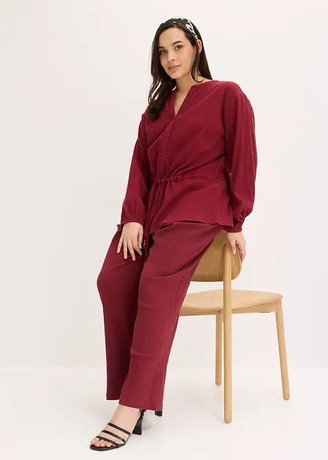 Crinkle bluse, bonprix