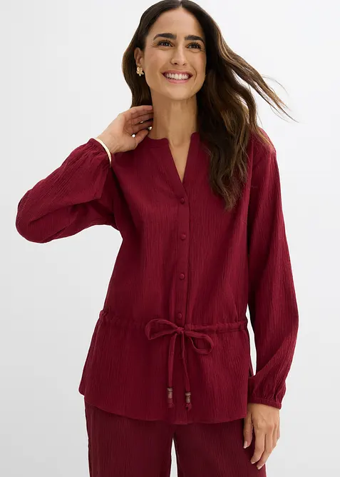 Crinkle bluse, bonprix