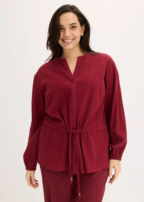 Crinkle bluse, bonprix
