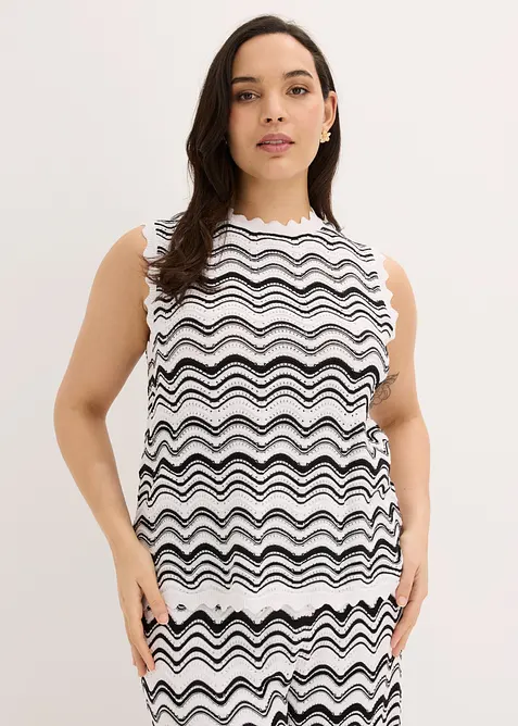 Strikket topp, bonprix