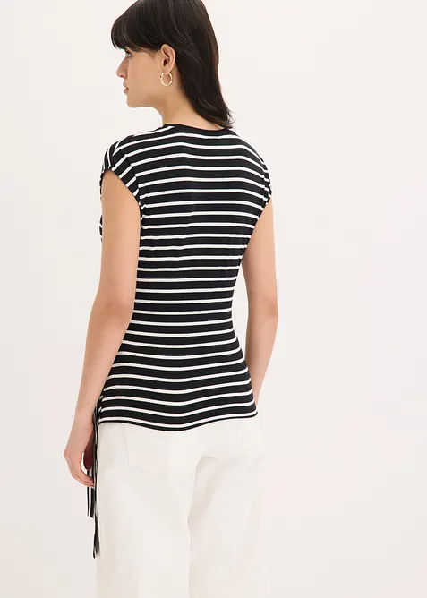 Topp med drapering, bonprix