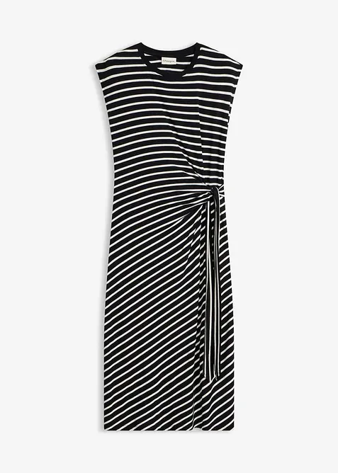 Jerseykjole med drapering, bonprix