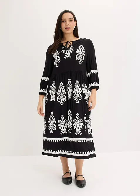 Jerseykjole i myk viskosemiks, bonprix