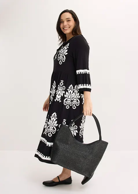 Jerseykjole i myk viskosemiks, bonprix